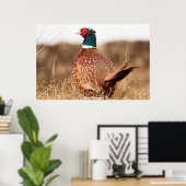 Wild Pheasant Poster (Thuiskantoor)