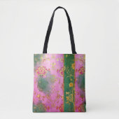 Wild Pink Grunge Damask - Canvas tas (Voorkant)