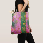 Wild Pink Grunge Damask - Canvas tas (Dichtbij)