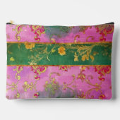 Wild Pink Grunge Damask - Cosmetische tas (Voorkant)