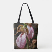 Wild Pink Lady Slipper Orchid Pair Draagtas (Achterkant)
