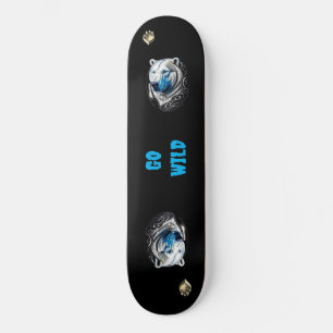 Wild Polar Beer Skateboard   Arctic Animal Board