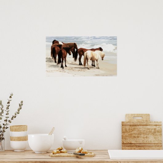 Wild Ponies Poster (Keuken)