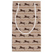 Wild Pony Galloping Horse op Tan Klein Cadeauzakje (Voorkant)