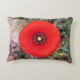 Wild Poppy Accent Pillow Accent Kussen