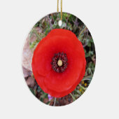 Wild Poppy Keramisch Ornament (Rechts)