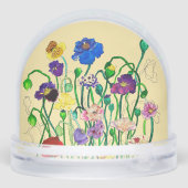 Wild Poppy Watercolor Photo Named Birthday (Arrière)