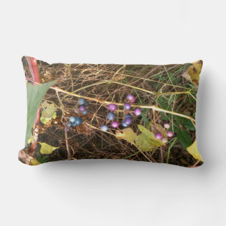 Wild Porcelain Berry Vine In Nature Throw Pillow Kussen