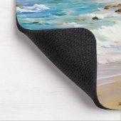 Wild Private Beach Scene Whimsical Art Muismat (Hoek)