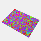 Wild Psychedelic Liquid Colors Deurmat (Schuin)