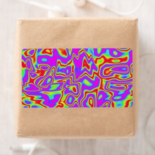 Wild Psychedelic Liquid Colors Etiket (Insitu)