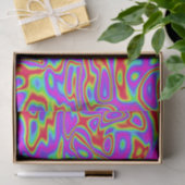 Wild Psychedelic Liquid Colors Tissuepapier (Geschenk)