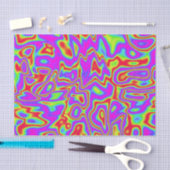 Wild Psychedelic Liquid Colors Tissuepapier (Craft)