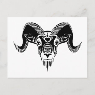 wild ram briefkaart
