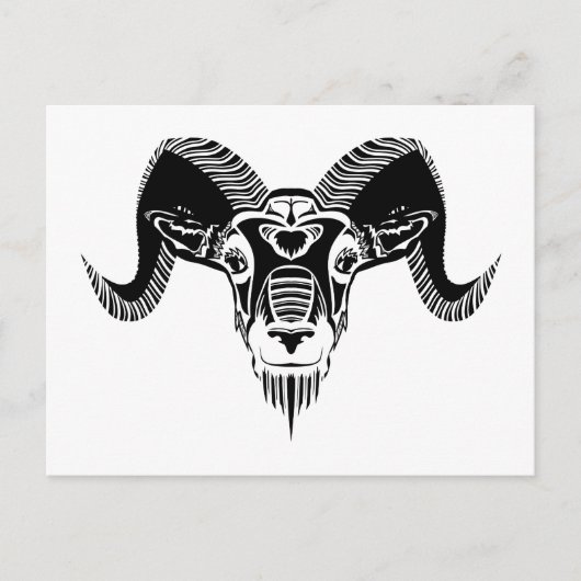 wild ram briefkaart (Voorkant)