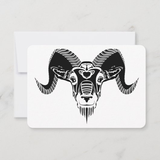 wild ram kaart (Voorkant)
