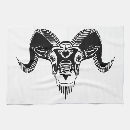 wild ram theedoek (Horizontaal)