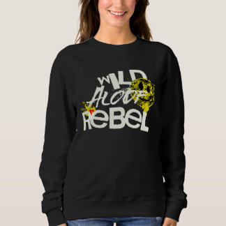WILD REBEL ALOOF GRAPHIC GRUNGE TYPOGRAPHY TRUI