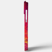 "Wild Red" - Abstracte fractale gevlamten getextur Case-Mate iPhone Case (Achterkant / Links)