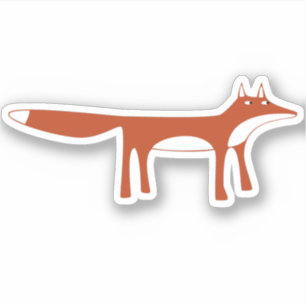 Wild Red Fox Sticker