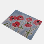 Wild Red Poppies Deurmat (Schuin)