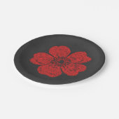 Wild Red Roses Chalkboard Papieren Bordje (Gekanteld)