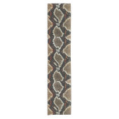 wild reptielpatroon kleurige pythonslang korte tafelloper (Voorkant)