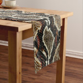 wild reptielpatroon kleurige pythonslang korte tafelloper (Voorbeeld)