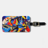 Wild Retro T-rex Dinosaurus Fusion Bagagelabel (Voorkant horizontaal)