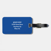 Wild Retro T-rex Dinosaurus Fusion Bagagelabel (Achterkant horizontaal)