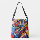 Wild Retro T-rex Dinosaurus Fusion Crossbody Tas (Achterkant)