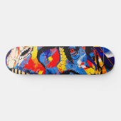 Wild Retro T-rex Dinosaurus Fusion Skateboard (Horizontaal)