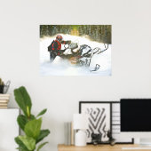 Wild Ride Snowmobile print (Thuiskantoor)
