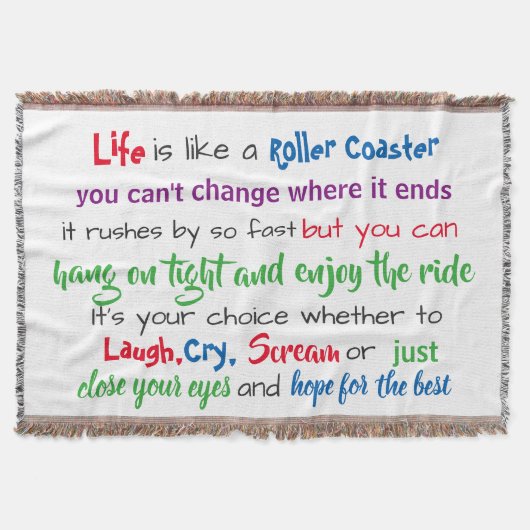 Wild Ride uit het leven Deken (Voorkant)