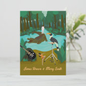 Wild River Crocodile Rock Music Wedding Kaart (Staand voorkant)