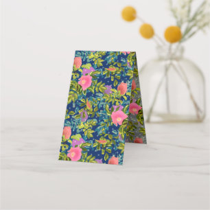 Wild roos, blauwe achtergrond, wild roos, rozen, r klantenkaartje