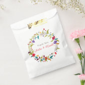 Wild Roos Bossen Exotische bloementuin Bruiloft Bedankzakje (Gezegeld)