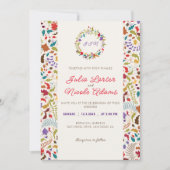 Wild Roos Bossen Exotische bloementuin Bruiloft Kaart (Voorkant)