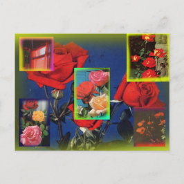 Wild Roos Collage Briefkaart