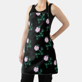 Wild Roos - Floral Pattern on Black Background Schort (Insitu)