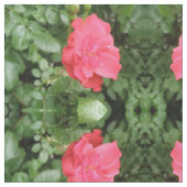 Wild Roos Floral Patterned Fabric Stof (Close Up)