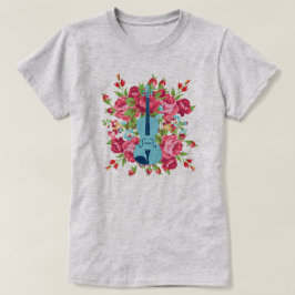 Wild Roos Viool T-shirt Dames