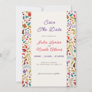Wild Rose Woods Exotische Bloementuin Trouwlocatie Save The Date