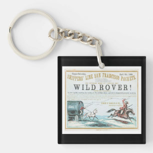 Wild Rover Clipper Zeilschip Sleutelhanger
