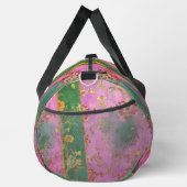 Wild Roze Groen Damask Grunge - Duffel Bag Plunjezak (Rechts)