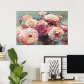 Wild Roze Roses Poster (Thuiskantoor)