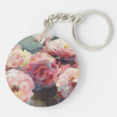 Wild Roze Roses Sleutelhanger (Achterkant)