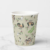 Wild Rumpus vakantiepatroon Papieren Bekers (Voorkant)