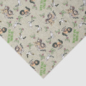 Wild Rumpus vakantiepatroon Tissuepapier (Detail)