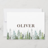 WILD | Rustige aanschafkaart met bomen Save The Date (Voorkant)